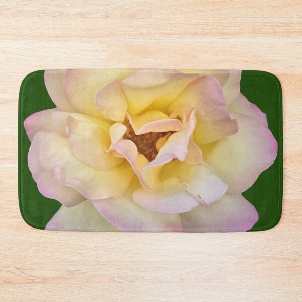 Item preview, yellow and pink rose with green background designed and sold by Lizzilzil.