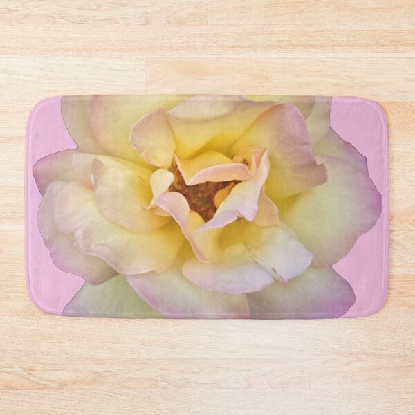 Item preview, yellow and pink rose with pink background designed and sold by Lizzilzil.