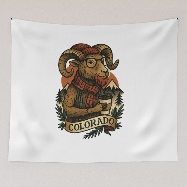 Item preview, Colorado Bighorn Sheep Vintage Shirt | Mountain State Pride | Nifty Fifty Collection designed and sold by Zippitydodads.