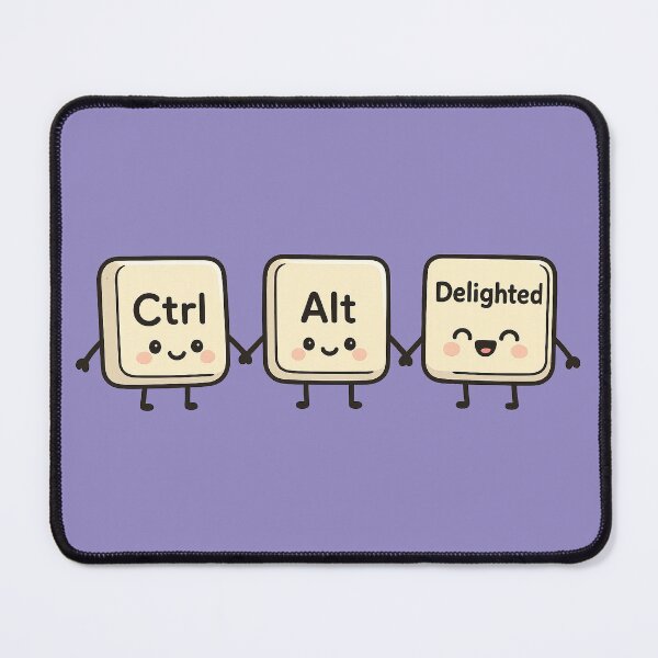 Item preview, Ctrl Alt Delighted – Kawaii Keyboard Trio designed and sold by DreamMachine69.