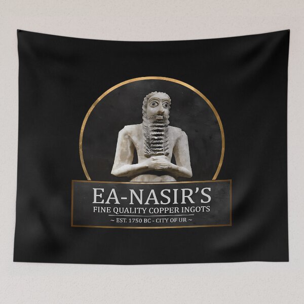 Item preview, Ea-Nasir'S Fine Quality Copper Ingots - Funny Bronze Age History Meme designed and sold by Farkaettina.