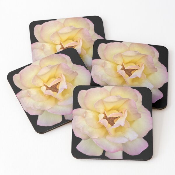 Item preview, yellow and pink rose bloom designed and sold by Lizzilzil.