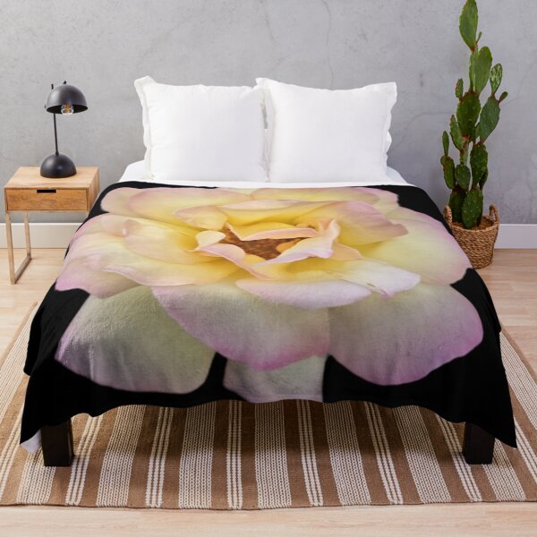 Item preview, yellow and pink rose bloom designed and sold by Lizzilzil.