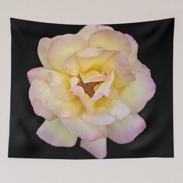 Item preview, yellow and pink rose bloom designed and sold by Lizzilzil.