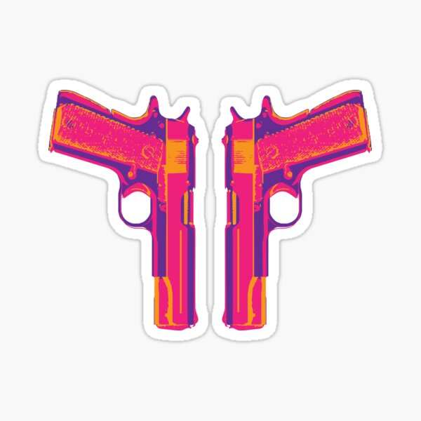 Neon 1911 (Pistol) Sticker