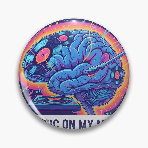 Item preview, Music On My Mind: Brain & Vinyl Fusion Art designed and sold by magafadu.
