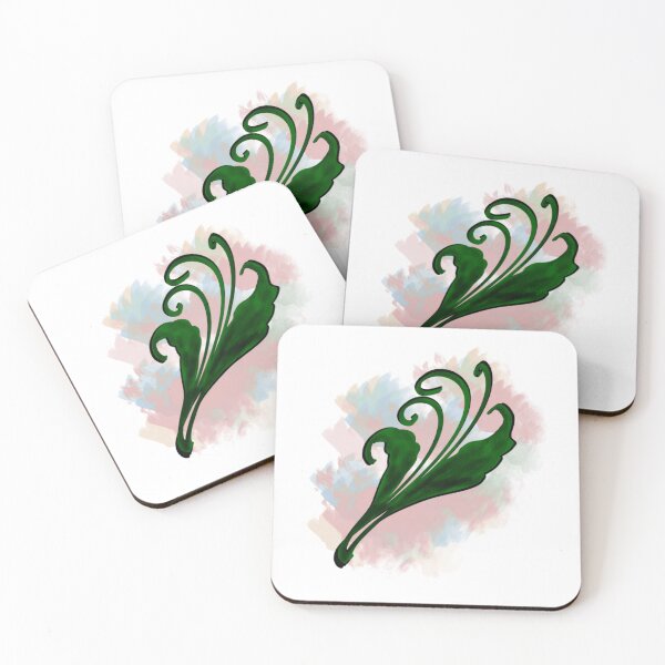 Item preview, Green leave in orange designed and sold by ManalArtPro.