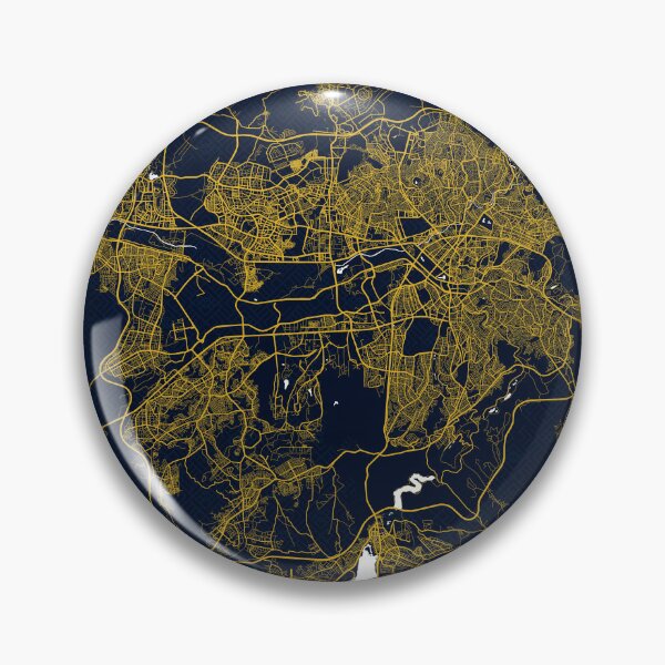 Item preview, Ankara City Map of Turkey - Gold Art Deco designed and sold by deMAP.