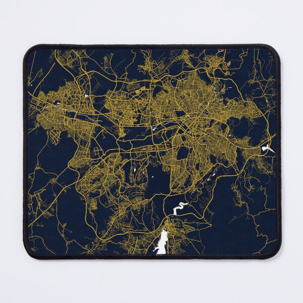 Item preview, Ankara City Map of Turkey - Gold Art Deco designed and sold by deMAP.