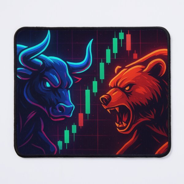 Item preview, Neon Finance: Bull Market vs. Bear Market designed and sold by CadDesignerr.