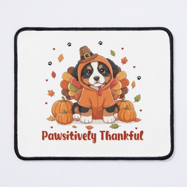 Item preview, Pawsitively Thankful Bernese Mountain Thanksgiving Cute Fall designed and sold by The Real Life Symphony.