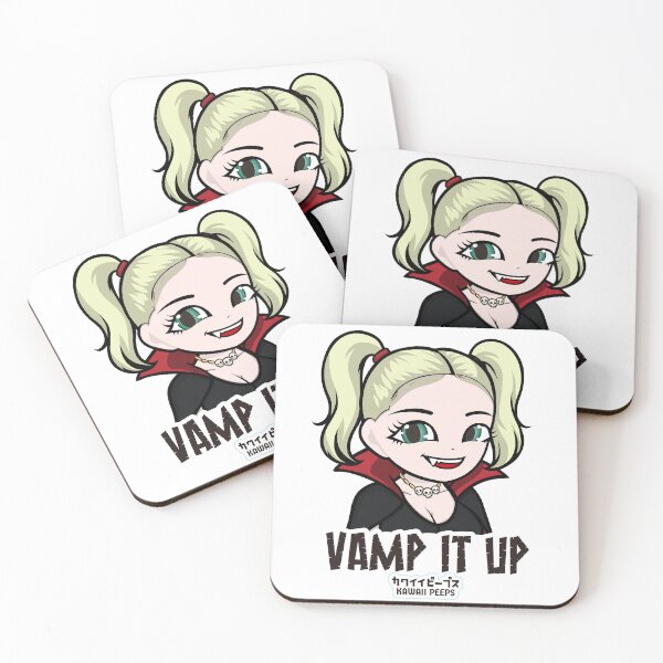 Item preview, Halloween Vampire “Vamp It Up” Kawaii Anime Girl Design designed and sold by P-L-Sardines.