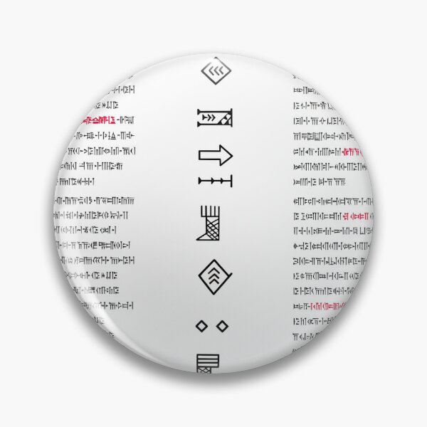 Item preview, Sumerian Symbols – Ancient Script Art designed and sold by SUNEKOSURRI.