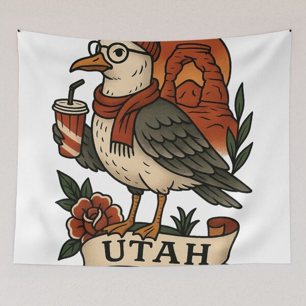 Item preview, Utah Seagull Vintage Shirt | Beehive State Pride | Nifty Fifty Collection designed and sold by Zippitydodads.
