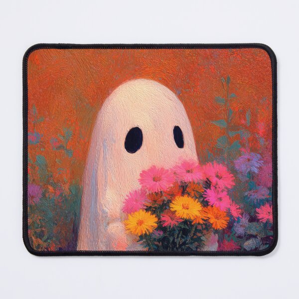 Item preview, Beautiful Sheet Ghost Holding Asters Flowers designed and sold by scicilysimonee.
