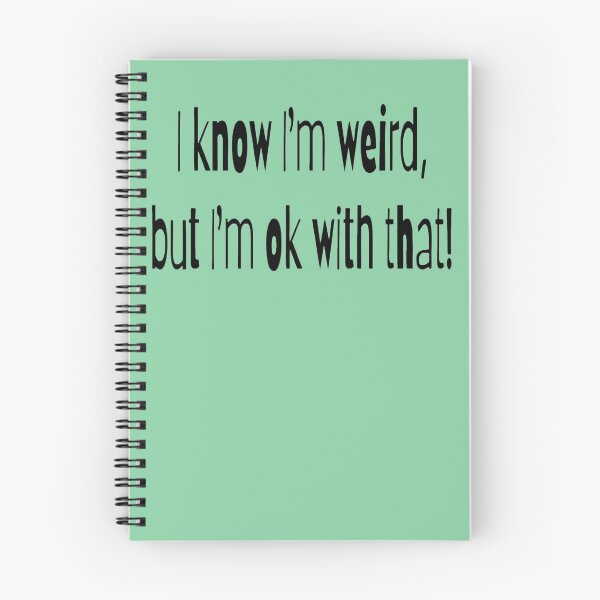 Item preview, I know I'm weird, but I'm ok with that! mint BG designed and sold by Lizzilzil.
