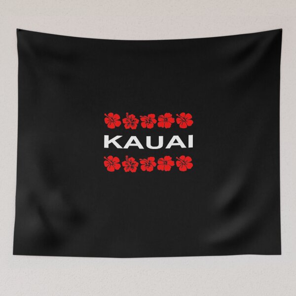 Item preview, Kauai Red Flower Bands Dark Color designed and sold by TinyStarAmerica.