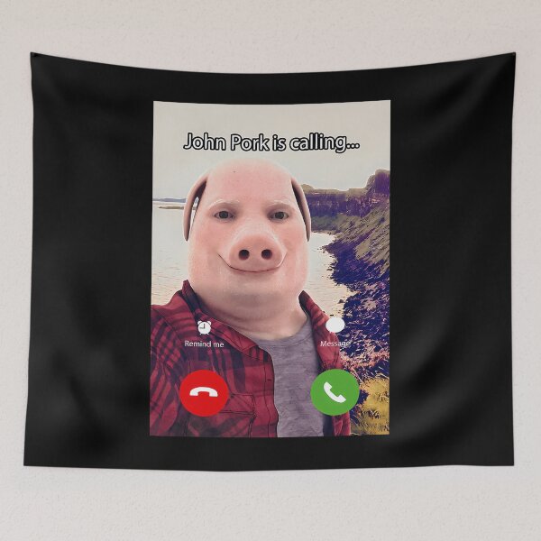 Item preview, John Pork Is Calling Funny Answer Call Phone designed and sold by Farkaettina.