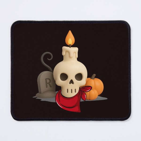 Item preview, Minimalist Skull Candle 3D – Unique Halloween Abstract designed and sold by Tadeusz1.