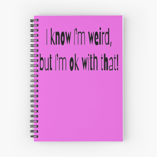 Item preview, I know I'm weird, but I'm ok with that! purple BG designed and sold by Lizzilzil.