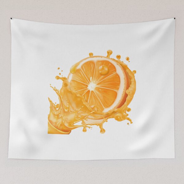 Item preview, Orange Juice Splash Citrus Fruit Art designed and sold by Happyfreedom.