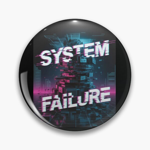 Item preview, System Failure Glitch Cyberpunk Neon Artwork designed and sold by WitchyWhisper.