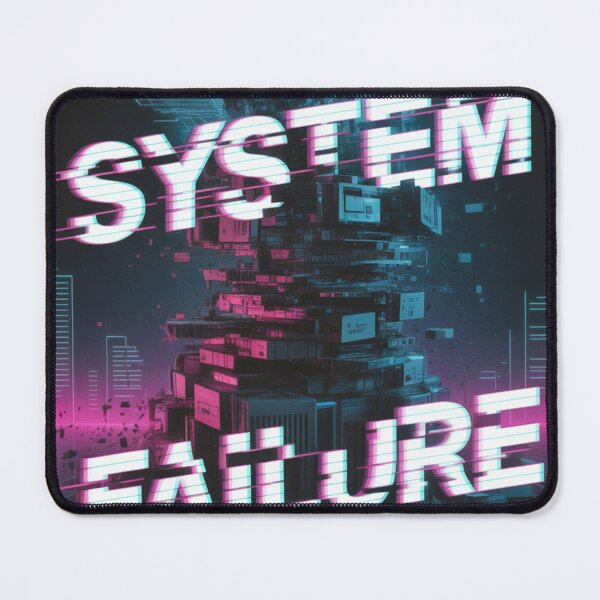 Item preview, System Failure Glitch Cyberpunk Neon Artwork designed and sold by WitchyWhisper.