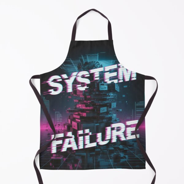 Item preview, System Failure Glitch Cyberpunk Neon Artwork designed and sold by WitchyWhisper.