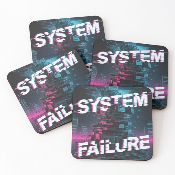Item preview, System Failure Glitch Cyberpunk Neon Artwork designed and sold by WitchyWhisper.