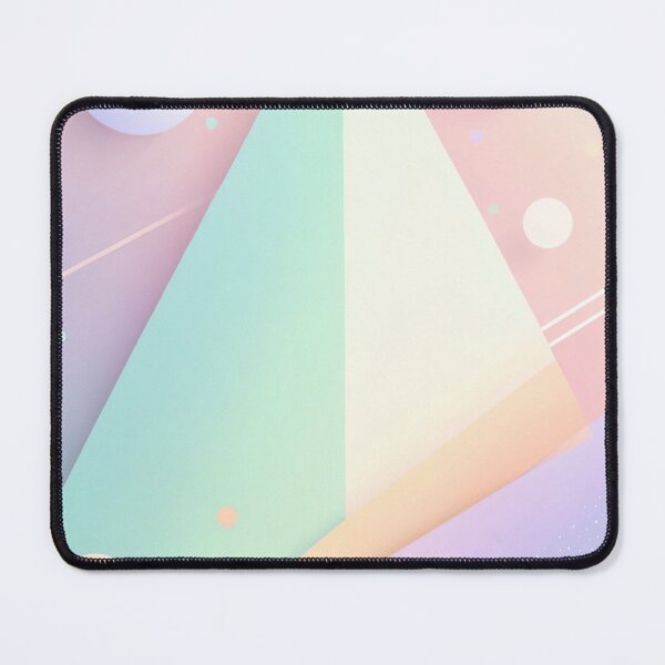 Item preview, Soft pastel geometric pyramid with floating spheres and dreamy gradient shapes in modern abstract minimal design designed and sold by Mimoshi ⭐⭐⭐⭐⭐.