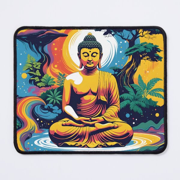 Item preview, Cosmic Enlightenment: Buddha in the Vortex of Creation designed and sold by UrvashiStudio.