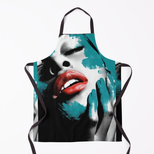 Item preview, Monochromatic sensuality highlighted by turquoise paint on hands face. designed and sold by Piotrek0001.