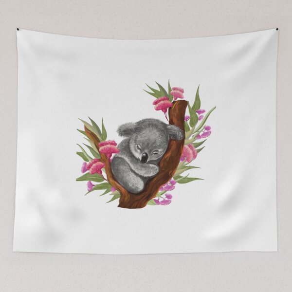Item preview, Cute Koala Bear Sleeping On A Branch designed and sold by Happyfreedom.