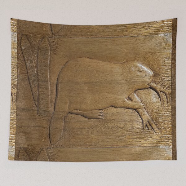 Item preview, wooden carving of a beaver designed and sold by Lizzilzil.