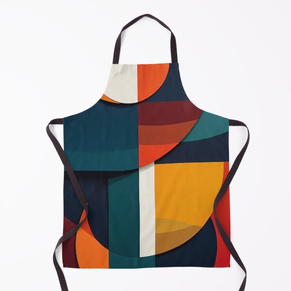 Item preview, Bold Geometric Abstract with Circles and Rectangles in Orange Teal Red and Dark Blue Layers designed and sold by Mimoshi ⭐⭐⭐⭐⭐.