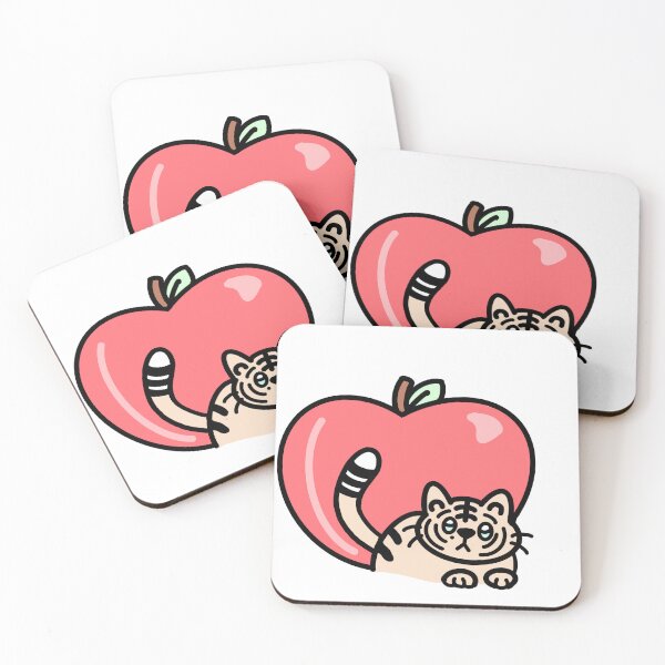 Item preview, Tiger & apple designed and sold by DALBEOMstudios.