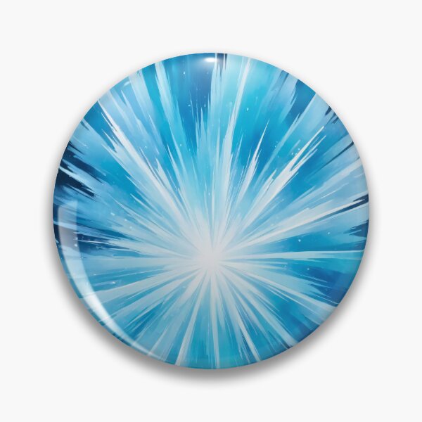 Item preview, Radiant icy blue cosmic explosion with sharp light beams in energetic abstract futuristic space art design designed and sold by Mimoshi ⭐⭐⭐⭐⭐.