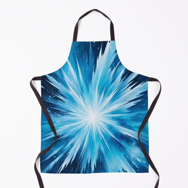 Item preview, Radiant icy blue cosmic explosion with sharp light beams in energetic abstract futuristic space art design designed and sold by Mimoshi ⭐⭐⭐⭐⭐.