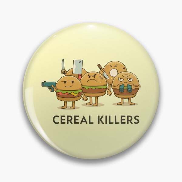 Item preview, Funny Food Pun – Cereal Killers Cartoon Burger Gang designed and sold by graphicnew.
