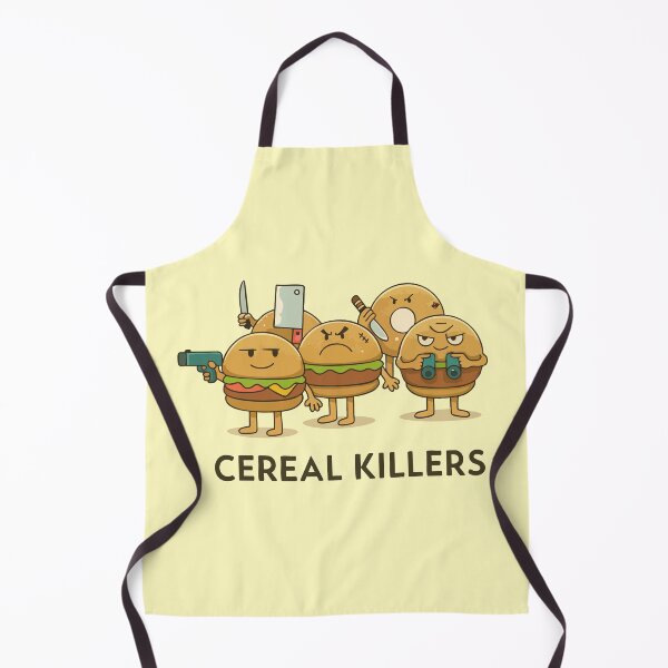 Item preview, Funny Food Pun – Cereal Killers Cartoon Burger Gang designed and sold by graphicnew.