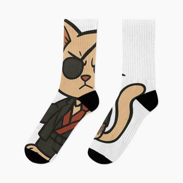 Item preview, One-Eyed Yakuza Cat with Knife designed and sold by Mayzinedesign.