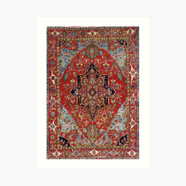 Heriz Persian Carpet Print Art Print