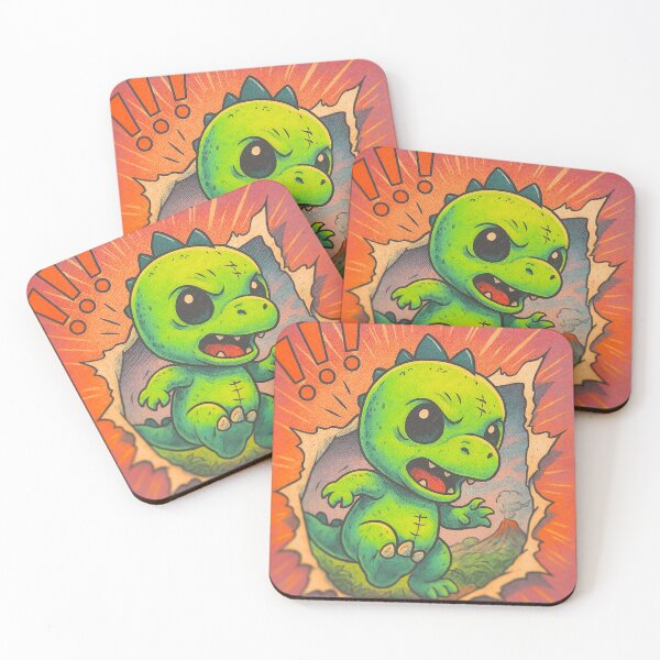 Item preview, Retro Comic Baby Zombie Dino – Vintage Style Cute Creepy Dinosaur designed and sold by GigsByGG.