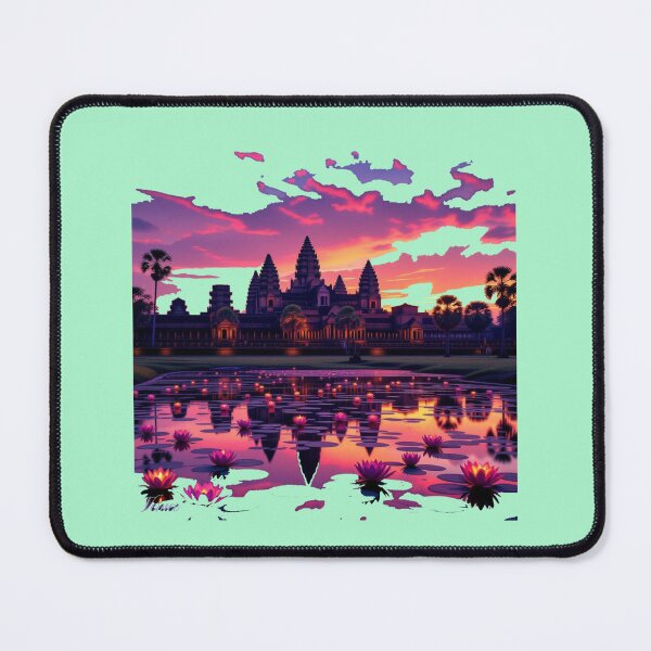 Item preview, Angkor Wat Sunrise Reflection in 3D, designed and sold by PaintMeWorld.