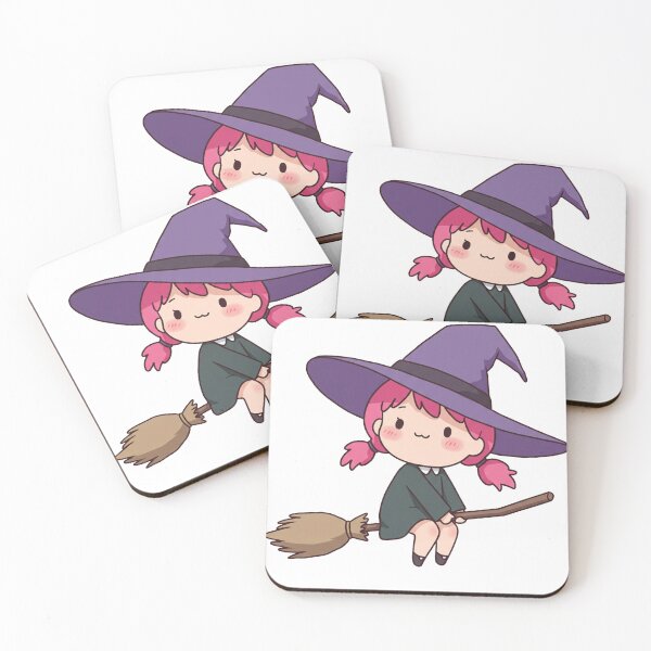 Item preview, Cute Chibi Witch on a Broomstick designed and sold by Anwarsdd.
