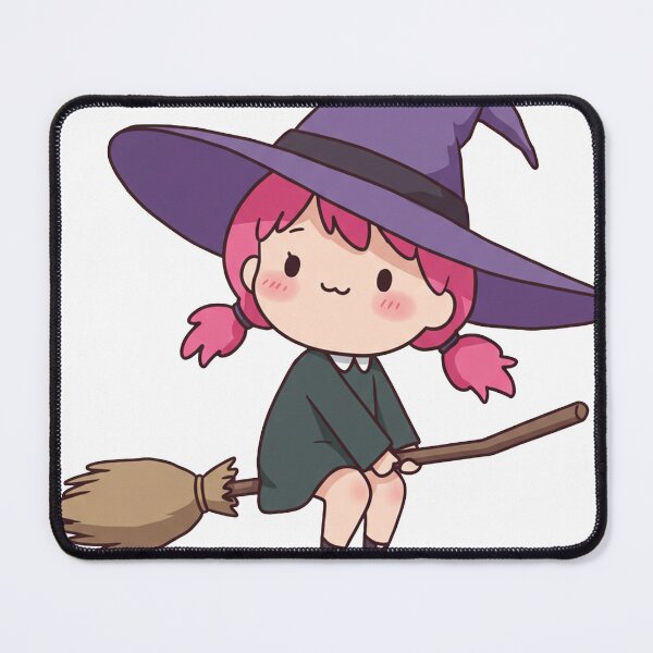 Item preview, Cute Chibi Witch on a Broomstick designed and sold by Anwarsdd.