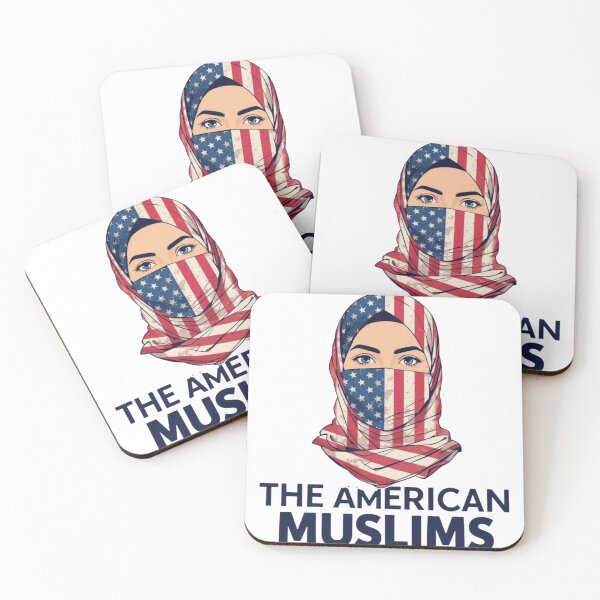 Item preview, The American Muslims – Hijab with USA Flag Design designed and sold by Huge Store.