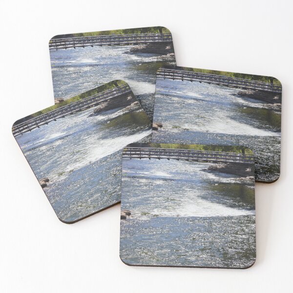 Item preview, Tranquil River with Wooden Bridge designed and sold by Phakade's Photos.