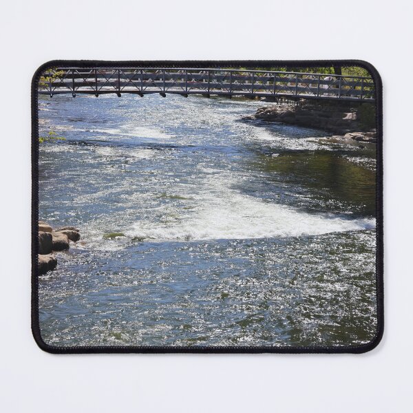 Item preview, Tranquil River with Wooden Bridge designed and sold by Phakade's Photos.