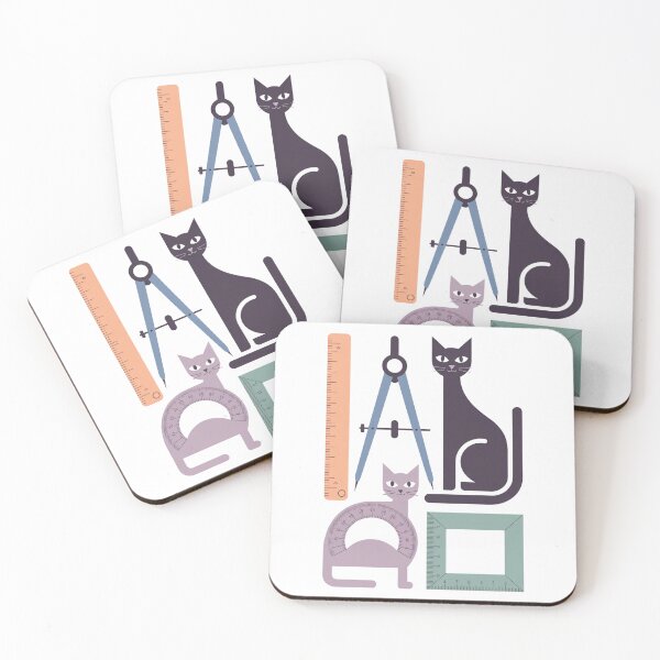 Item preview, Cat Geometry Math - Funny Geometry Cats Design for Kids, Students and Teachers designed and sold by Marpin91.